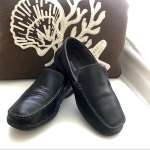 Boys Kenneth Cole Reaction Black Moccasin